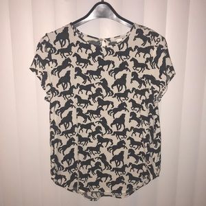 H&M Patterned Top, Size 6
